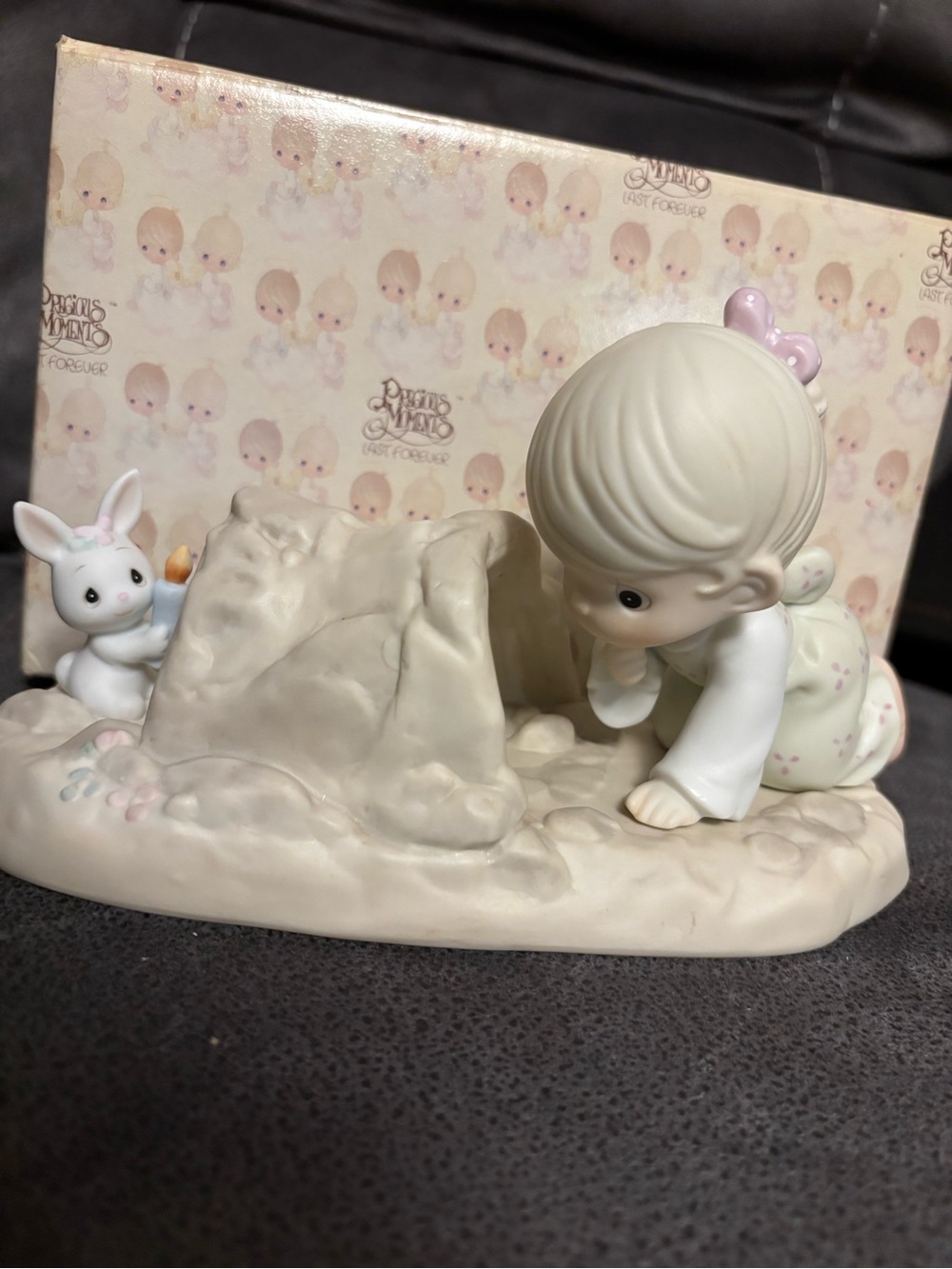 Precious Moments Porcelain There’s a Light at the end of the Tunnel 1990